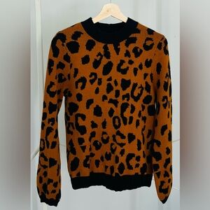 Who What Wear Leopard Print Sweater
